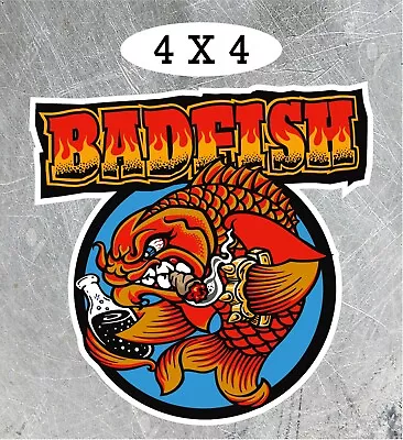 SUBLIME BADFISH DECAL STICKER  4 H X 4  W  LAMINATED  • $3.25