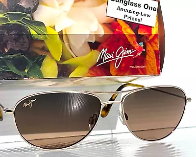 NEW Maui Jim BABY BEACH Gold POLARIZED Bronze Lens Sunglass HS245-16 • $281.86