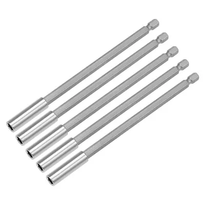 5pcs Magnetic Bit Extensions 150mm 1/4-Inch Hex Shank Quick Release Screwdriver • $15.56