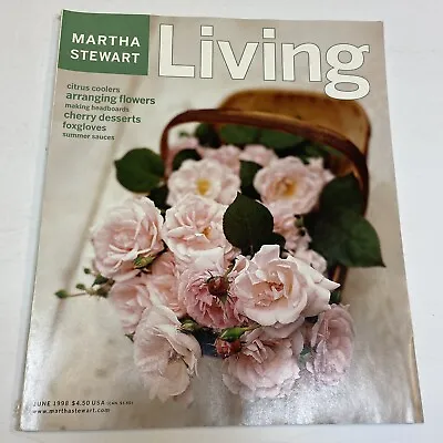 Martha Stewart Living Magazine June 1998 Arranging Flower Foxglove Cherry Citrus • $9.99