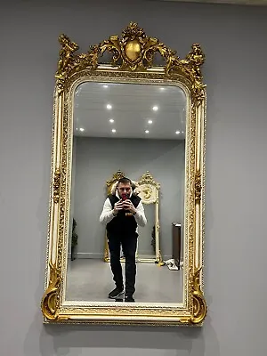 £385 • Buy French Gilt Frame Ladies Mirror With Cherub Hotel Mirror Salon Mirror Impressive