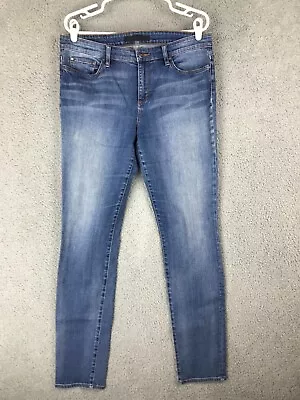 Else Womens Mid Rise Skinny Stretch Blue Jenas Size 32 35x32 • $8.69