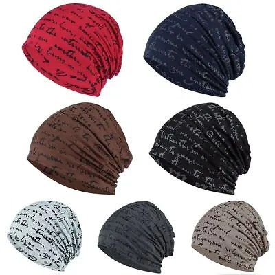 Winter Warm Goth Bonnet Knit Cap Men's Hat Hip Hop Beanies Nightcap Head Wrap • £5.85