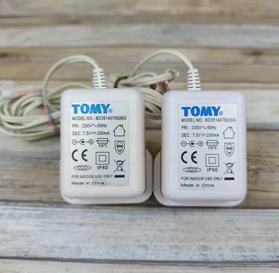 2x TOMY BD3514075020G 7.5V DC PSU For Walkabout Classic Advance Baby Monitor • £12.99