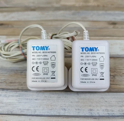 2x TOMY BD3514075020G 7.5V DC PSU For Walkabout Classic Advance Baby Monitor • £12.99