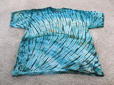 Michael Smith Shibori Japanese Technique Tie Dye Tee T Shirt Adult XXL EUC • $40.96