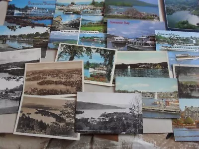 Postcard - Bowness On Windermere - Boats - Job Lot 18 Cards - Lake District • £0.99