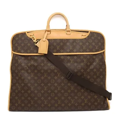 Louis Vuitton Garment Travel Suitcase Carry Case Monogram Leather Brown 62x55cm • $1599