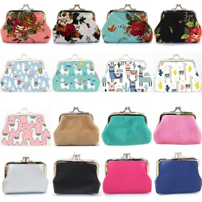 $2.39 • Buy Women Lady Coin Purse With Clasp Change Pouch Small Coin Wallet Canvas Handbag
