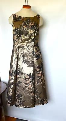 Aidan Mattox Womens Black With Gold Party Cocktail Dress NWOT Size 12 RP $265 • $95
