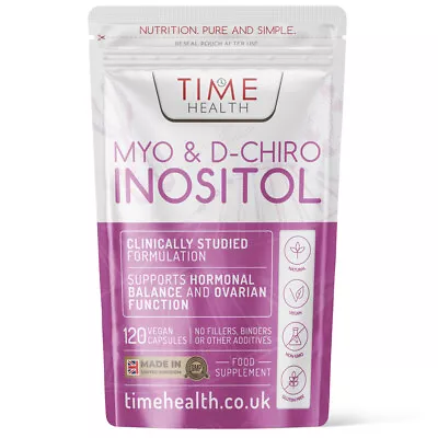 Myo & D Chiro Inositol – Clinically Proven PCOS Support • £24.99