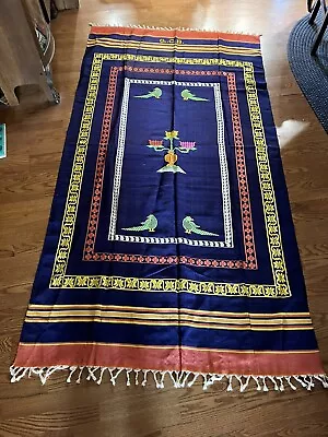 Mexican? Blanket/tapestry/Table Cloth/casket Cover Embroidered 90 X 47. Nice! • $55