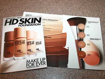 2x Make Up Forever HD Skin Undetectable Long Wear Foundation 4-Shade Sample Card • $8.99