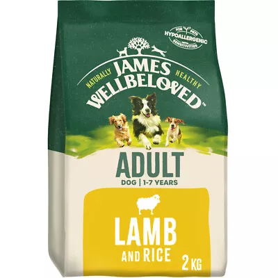 James Wellbeloved Lamb & Rice Adult Dry Dog Food - 2kg • £10.50