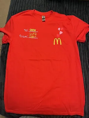 Authentic New McDonald’s Cardi B Offset 2023 Employee Red T Shirt All Sizes • $14