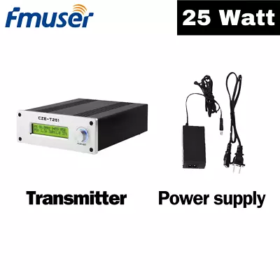 25w Fm Transmitter 25 Watt For Radio Broadcast For Church Professional Exciter • $279