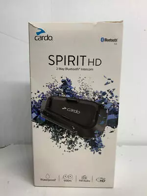 Cardo Spirit HD Motorcycle Bluetooth Communication Headset - Black Single Pack • $79.61