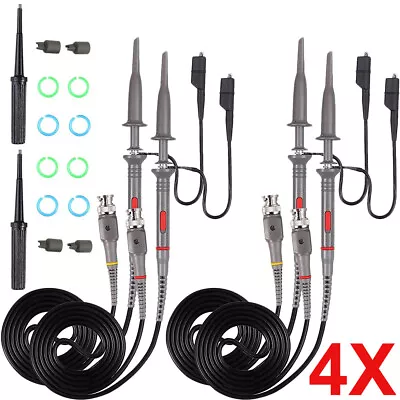 4PCS Oscilloscope Probe Scope Clip Test Cable Lead Kit For P6100 Fluke Tektronix • $25.99