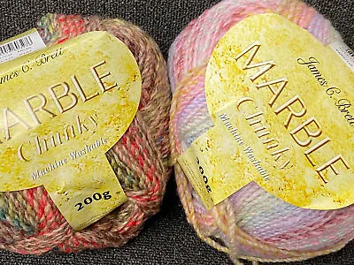 James C Brett Marble Chunky Wool Yarn By 200g Ball Various Colours • £6.50