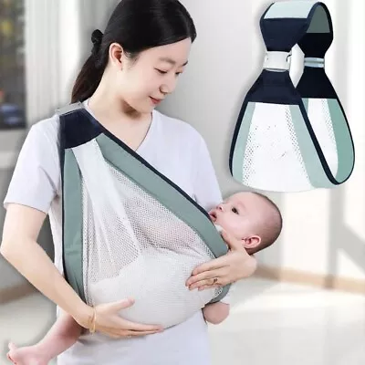 Newborn Wrap Baby Carrier Front Holding Infant Sling Backpacks Pouch Hands Free • £9.99