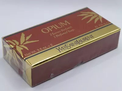 Yves Saint Laurent OPIUM 2 Perfumed Soaps Refills 2 X 100g - New Boxed & Sealed • £69.89