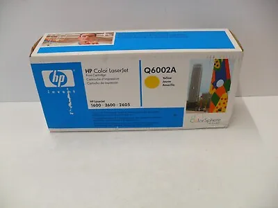 HP Q6002A 124A Yellow Cartridge For HP 1600 Genuine New OEM Sealed Box • $39.95