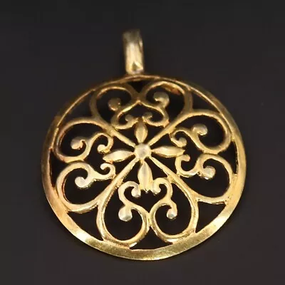 NEW Sterling Silver - Mandala Scroll Cross Filigree Necklace Pendant - 1.5g • $15