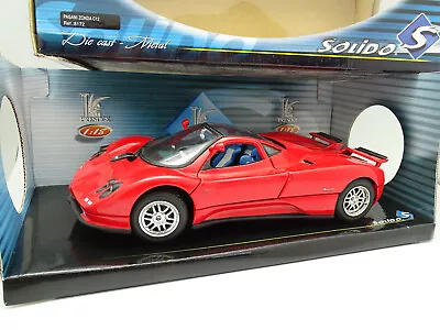 Solido 1/18 - Pagani Zonda C12 Red • $57.64