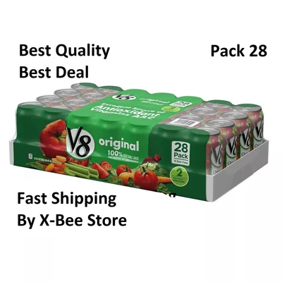 $26.96 • Buy V8 Original 100% Vegetable Juice,Blend With Tomato Juice, 11.5 FL OZ  Pack Of 28