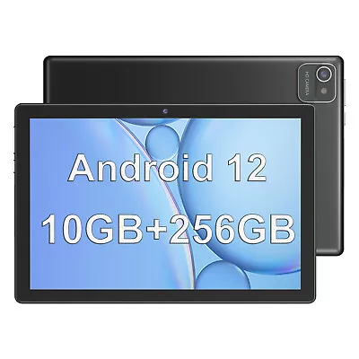 2024 Android 12 Tablet 4GB RAM 256GB ROM 10.1 In Quad-Core 1.6Ghz 8MP Camera NEW • $86