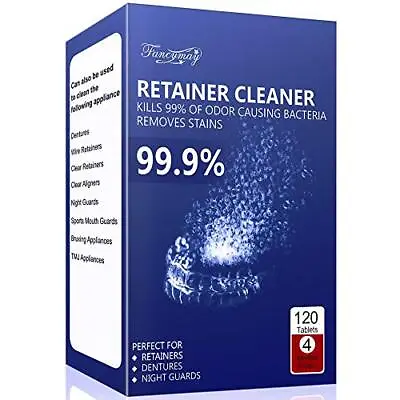 Retainer Cleaning Tablets 120 Tablets - 4 Months Supply Mouth Guard Cleaner R... • $19.90