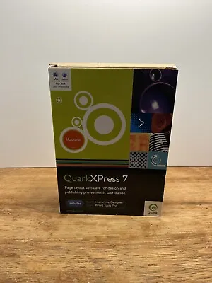 QuarkXPress 7 Page Layout Software For Design Publishing Professionals 1986-2006 • $75