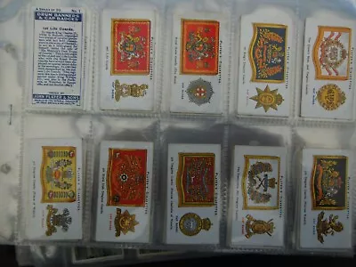 One Complete Set Cigarette Cards Players Drum Banners And Cap Badges • £0.99