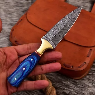 $31.50 • Buy Double-Edged V42 Military Damascus Steel Dagger Boot Knife Scottish Dirk Blade