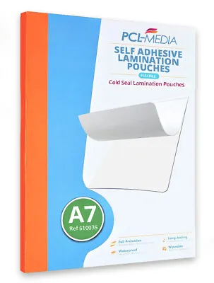 Self Seal Pouches Self Adhesive Cold Seal Laminating Pouches Pack Of 1-100 • £49.99