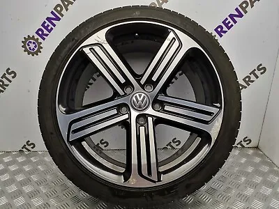 Volkswagen Golf Alloy & Tire 225/40R18 7.5Jx18 Cadiz 2012-2019 MK7 5G0601025BK • £350