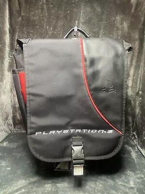 Sony PS3 PlayStation 3 Padded Backpack Storage Carrying Case Travel Bag  • $30.89