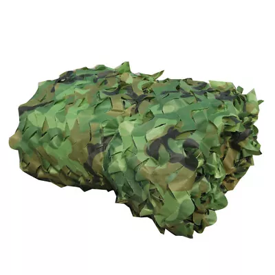 Military Camouflage Netting Woodland Camo Net Sunshade Mesh Cover Hunting Camp • $7.98