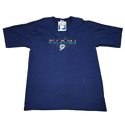 NWT Vintage Miami Dolphins NFL Logo 7 Miami Dolphins 90s Made In USA T Shirt • $74.99