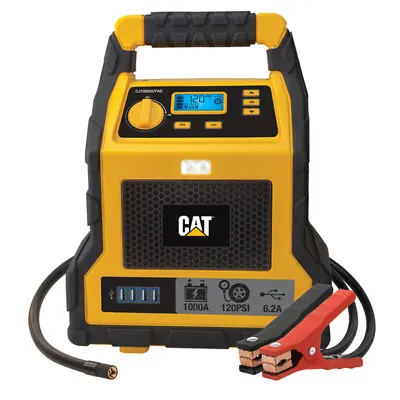 $164.49 • Buy Cat Caterpillar Car Jump Starter Air Compressor Portable Power Station Bank USB 