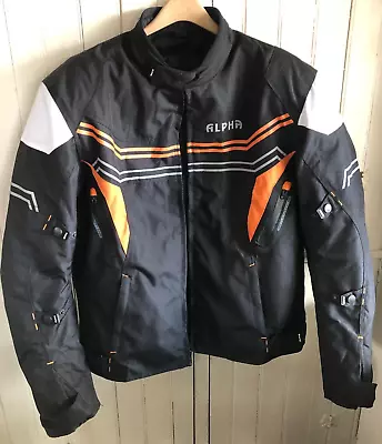 MOTORCYCLE JACKET BIKER RIDING PROTECTION W LINER ALPHA XL CYCLE GEAR BREATHABLE • $69