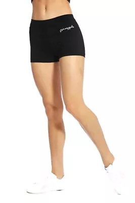 PINEAPPLE Dancewear Womens Classic Hot Pants Shorts Dance Gym Workout Black • £18