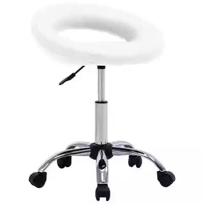 Swivel Dining Chair White Faux Leather M2T8 • $206.47