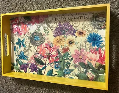 Michel Design Works Decoupage Wooden Tray 8 X12.5” “Rare” • $36