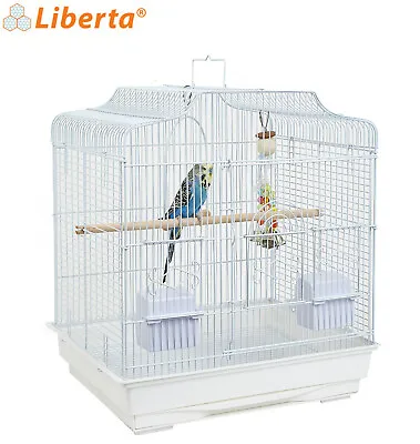 Liberta White Siam Metal Cage Budgie Canary Finch Cage Genuine Quality Made • £42.99
