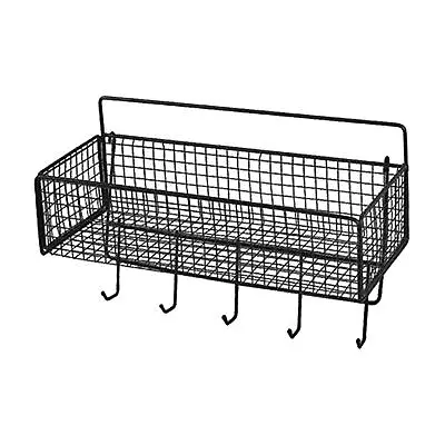 Wall Mounted Shelves Wire Hanging Basket Cabinet Storage Basket For Fruits • £8.77