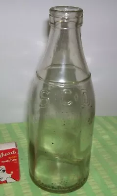 Vintage South Coast Dairy Southport Imperial Pint Milk Bottle • $12