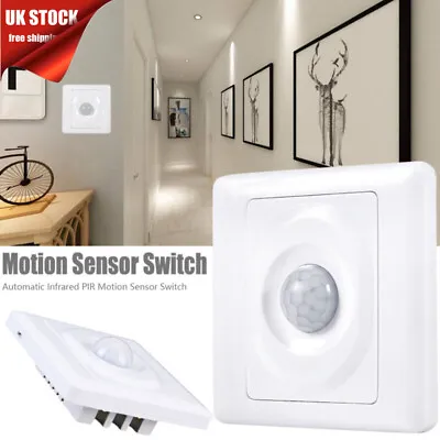 £8.55 • Buy 4 Wire Automatic Infrared PIR Body Motion Sensor Switch For LED Light Wall Mount