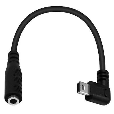 3.5mm 4 Pole Female To Mini USB Male Right Angled Adapter Cable Mic Microphone • $2.89