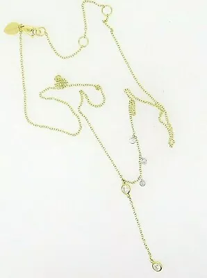 Meira T Diamond And Gold Lariat Necklace  • $1195